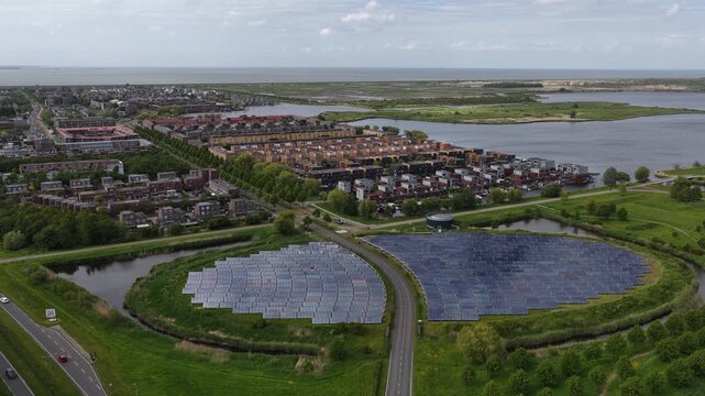 Aerial View of Zonnepark Almere