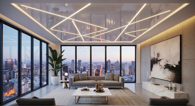 Modern living room interior design