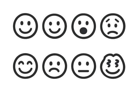 Minimal Doodle Emojis. Minimal Doodle Emojis. Filled icon set of Minimal Doodle Emojis: doodle smile, doodle