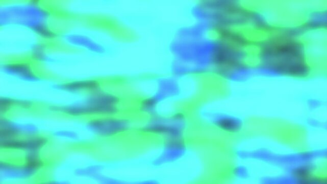 Shifting blue and green abstract liquid fluid motion background