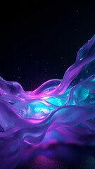 Obraz premium Cinematic Cyberpunk Fluid Glass Visualization