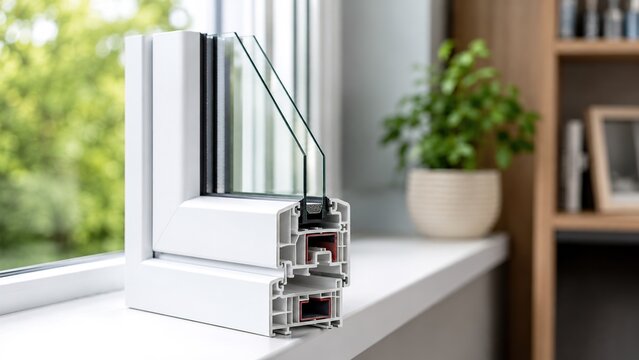 Installing energy efficient windows in modern homes residential locations product showcase indoor environment close-up view sustainable living solutions for better comfort