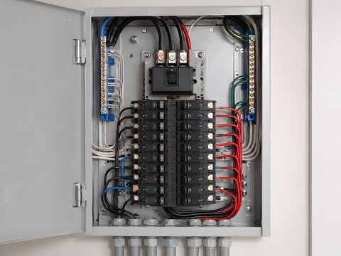Residential Breaker Box for Lightning Surge Protection
