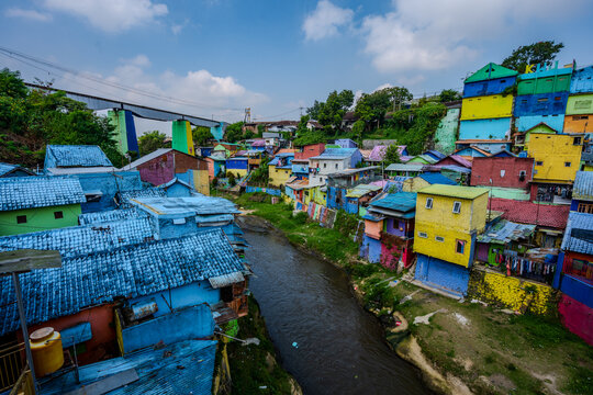 Colorful houses of Kampung Jodipan in Kota Malang