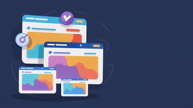 Innovative Responsive Web Design for Optimal User Experience, Showcasing Adaptable Digital Interfaces and Efficient Online Workflow Management