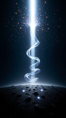 Obraz premium Abstract Digital Wave Flow