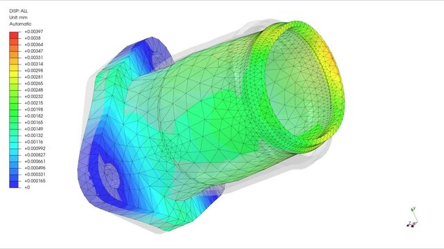 Mechanic simulation engineering - Stress and breakpoint analysis of Mechanical part under force and moment conditions