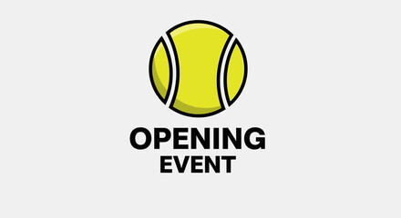 Fototapeta premium Tennis Event Announcement and Graphic Design for Sports Competitions and Championships