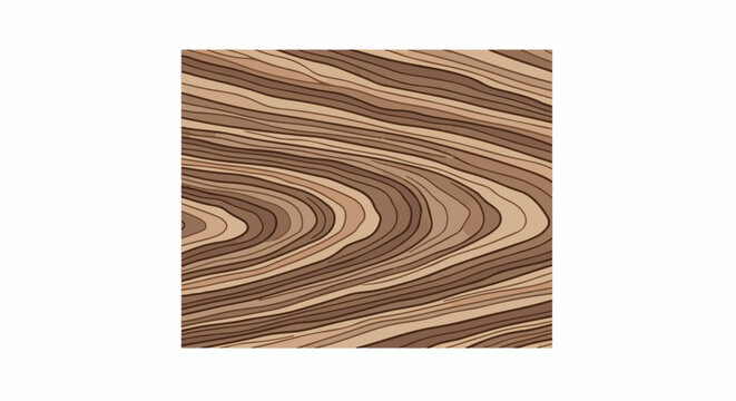 Abstract pattern of wavy brown and beige stripes resembling wood grain