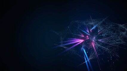 Obraz premium Abstract Digital Network Nodes