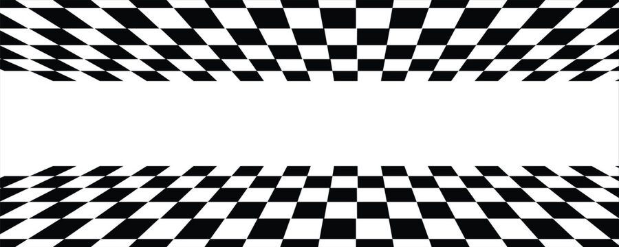 Black and white checkered pattern, Checkerboard seamless pattern