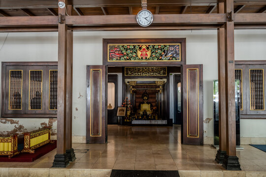 Interior view of a traditional building in Yogyakarta