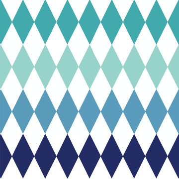 Gradient blue argyle pattern, diamond texture background, seamless design