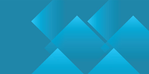 Obraz premium Abstract blue geometric background with overlapping diagonal square shapes eps10