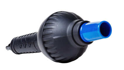 Black plastic handheld device with blue nozzle © Paul