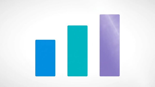 Bar Chart Growth Animation: Data Visualization, Financial Growth, Business Success