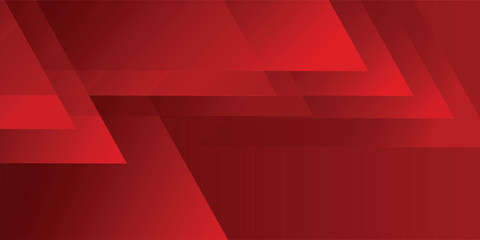 Abstract red geometric background with overlapping sharp triangle shapes and gradients. Dynamic energetic texture for sports branding, gaming banners, and modern corporate digital backdrops © Mall11