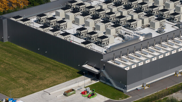 Aerial View of Brussels Data Center Campus