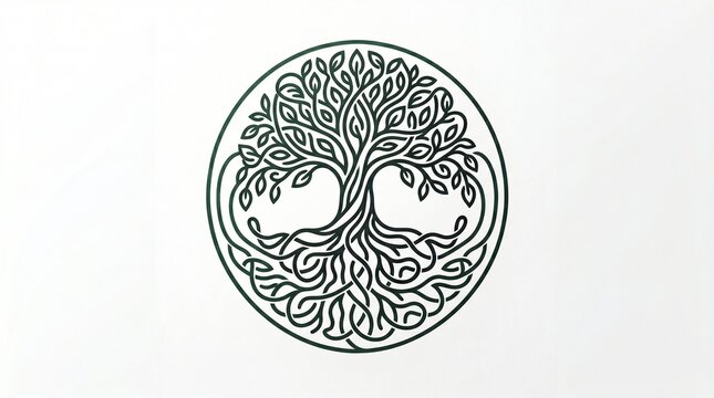 Symbolic Art for Nature Lovers, Modern Decor, Minimalist Style, Inspirational Environment