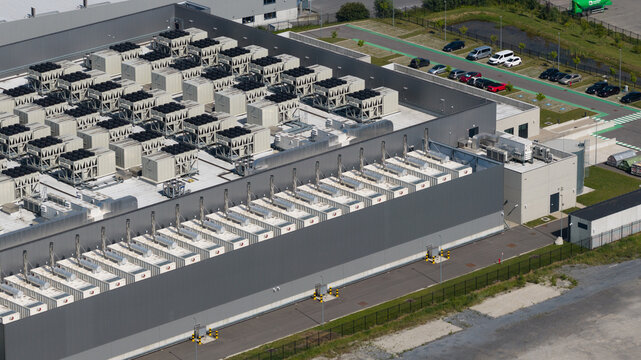 Aerial View of Brussels Data Center Campus