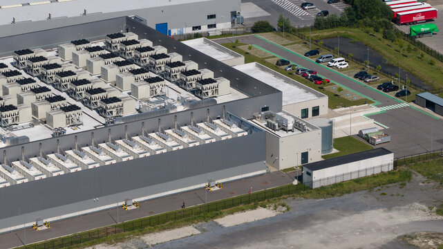Aerial View of Brussels Data Center Campus