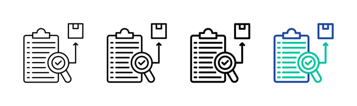 Traceability Icon Collection Different Style Outline