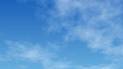 Obraz premium 青空と薄い雲をイメージした背景素材