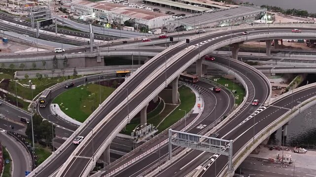 Kai Tak interchange urban sunset May 26 2026