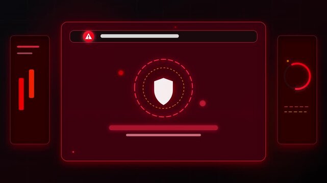 Cyber Security Animation | Cyber Security Animation | Antivirus Alert UI Motion Graphics Pack | Firewall System Security Warning Layout for Corporate Tech Template