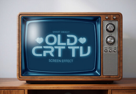 Old CRT TV Screen Effect