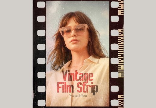 Vintage Film Strip Photo Effect