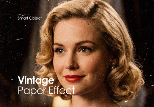 Vintage Paper Photo Effect