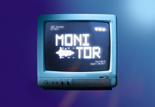 CRT Monitor Screen Effect