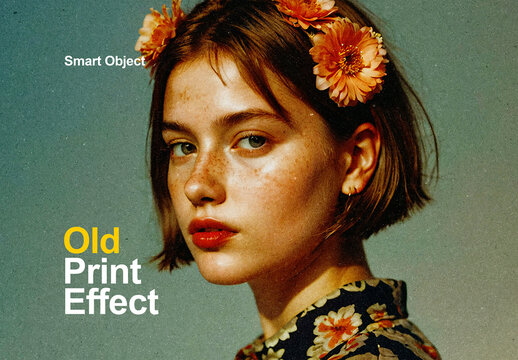 Old Print Photo Effect