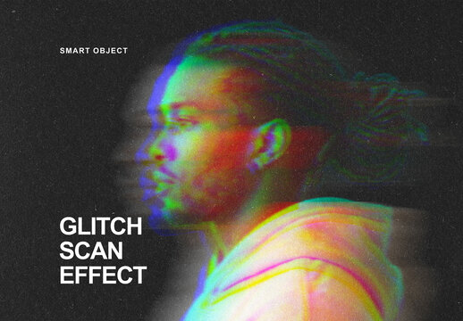 Glitch Scan Photo Effect