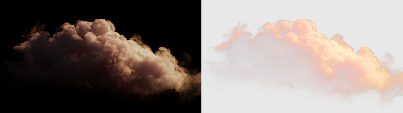 Soft cloud floats in bright sky during daylight with colorful hues and fluffy texture in a clear setting, PNG with a light overlay