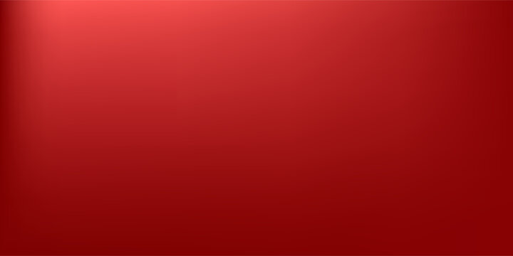 Studio red gradient bg. Red empty room. Limbo texture wallpaper. Product podium banner. Luxury royal elegant display. Silk interior decor mockup. Realistic vector background illustration  EPS 10. Good