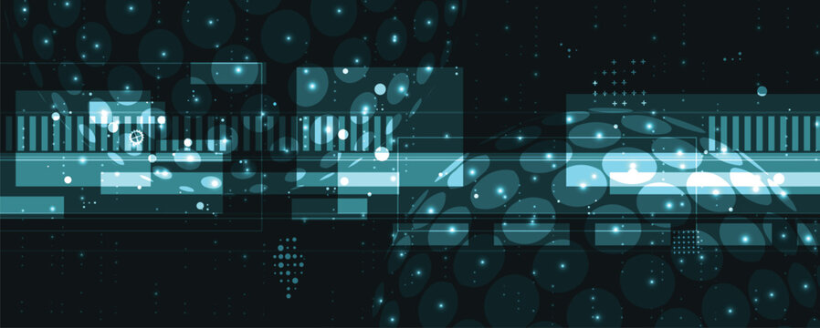 Digital cyberspace background representing big data, cloud computing, and AI technology