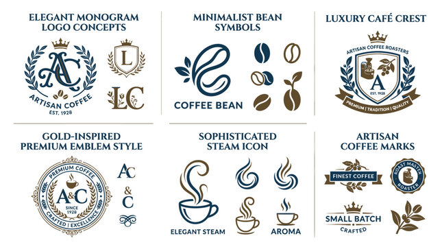 Elegant Boutique Branding Icons for Luxury Fashion and Retail Businesses