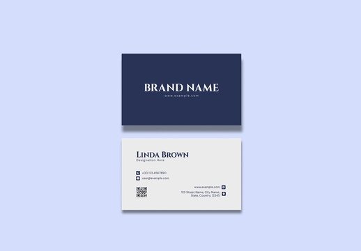Minimalist Business Card Design Layout