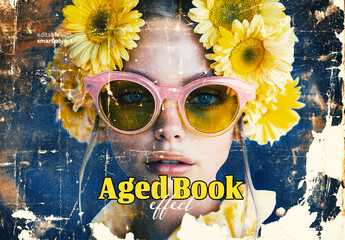 Aged Book Photo Effect