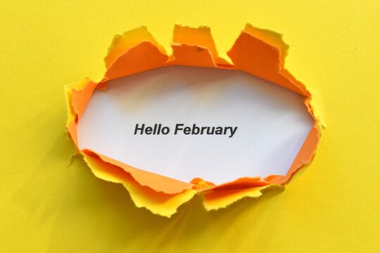 hello february background 