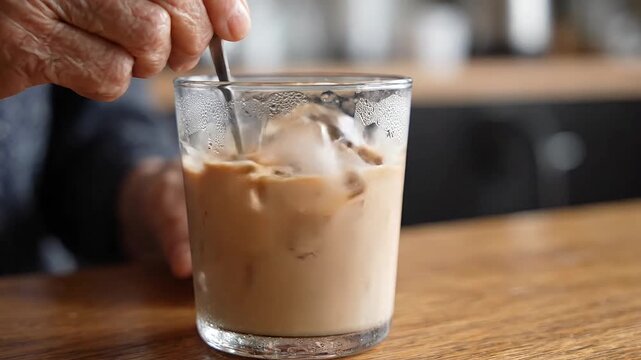 Iced coffee, cold brew, glass cup, refreshing drink, summer beverage