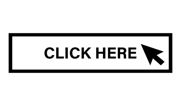 Click Here Button Vector Web Cursor Icon Design Simple frame illustration