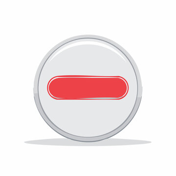 Red Minus Button Icon