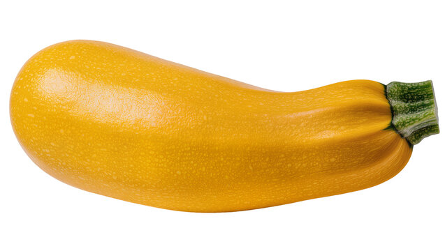 Yellow zucchini squash with green stem end
