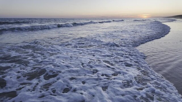  (Paneo) Playa de Matalasca&ntilde;as al atardecer, Huelva, Andaluc&iacute;a. Mayo 2026.