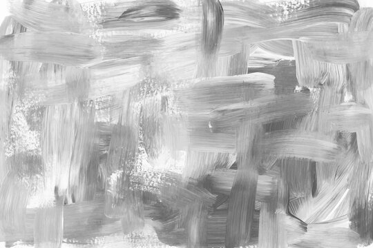 Grey Brush Stroke Oil Texture Background. Gray acrylic paint overlay texture for banner, cover, presentations, poster, ads