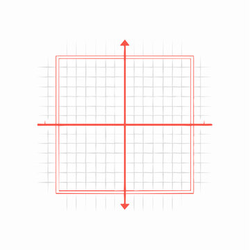 Cartesian Coordinate System Grid with Axes