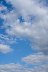 Fototapeta premium Overcast sky with thick gray clouds
